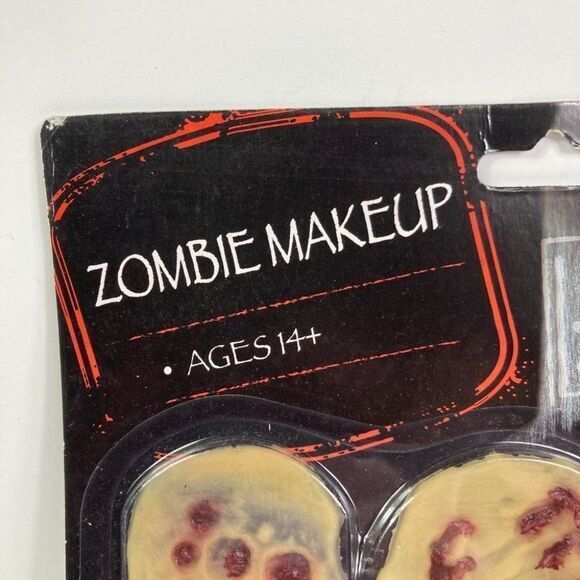Halloween Zombie Makeup with Fake Blood Scab Prosthetics Horror Costume Scary - Picture 4 of 11